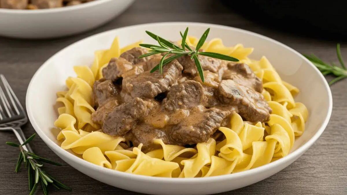 easy beef stroganoff slow cooker recipe rosemary