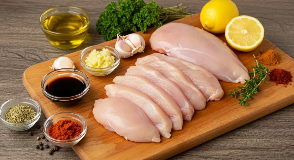 thin sliced chicken breast recipes