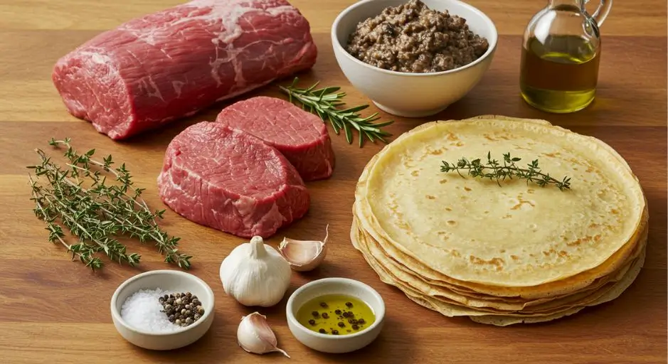 beef wellignton crepe recipe