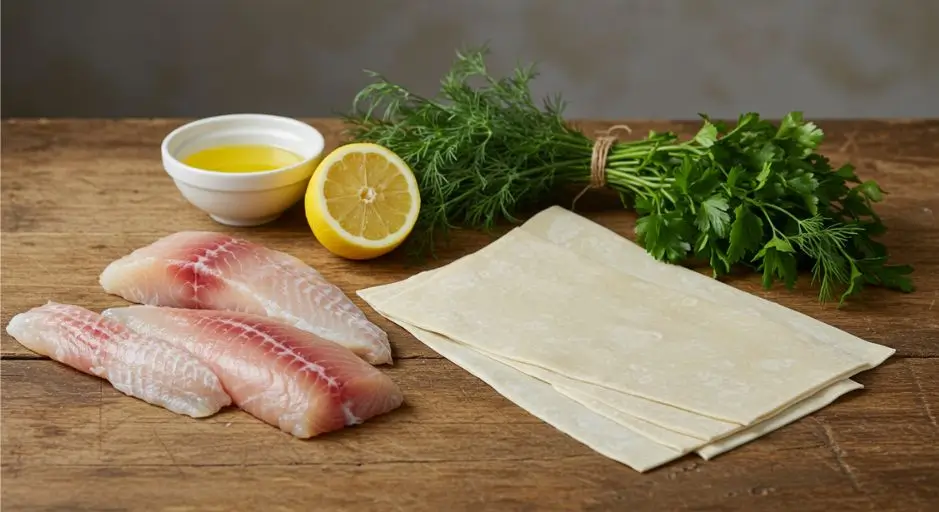 fish wrapped in filo recipe