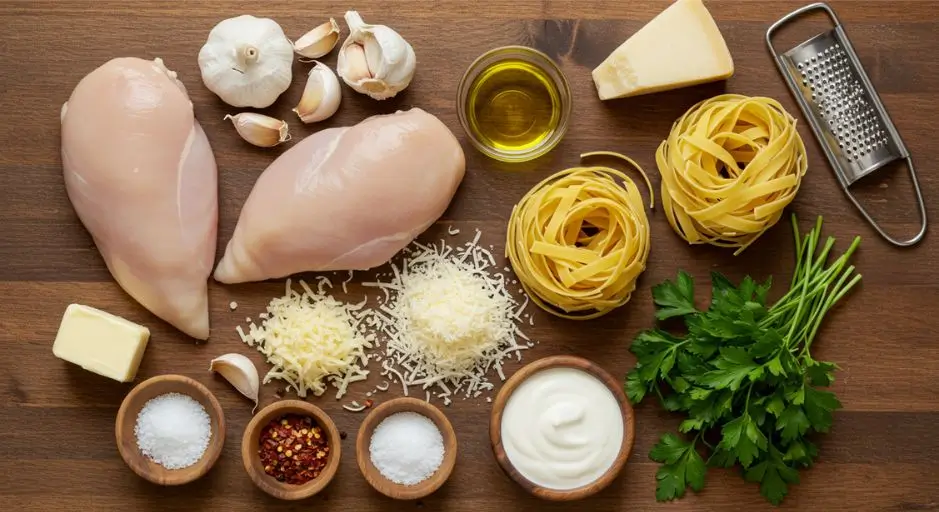 garlic parmesan chicken pasta