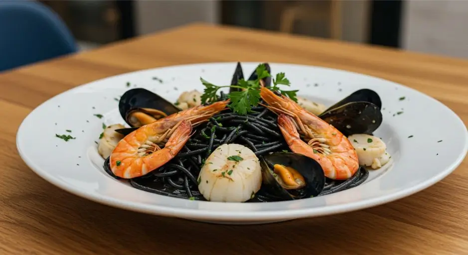 seafood squid ink pasta recipe